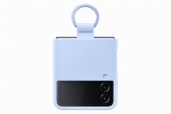 Samsung Silikonový kryt s putkom Z Flip4 svetlo-modrý