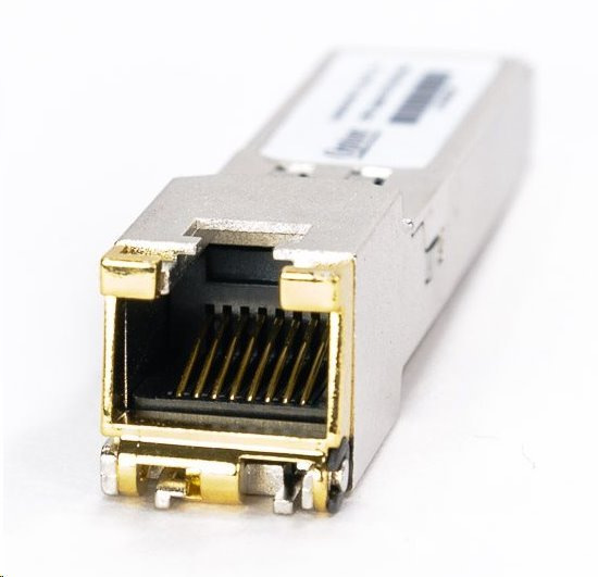 SFP+ transceiver 10Gbps, 10GBASE-T, do 30m (CAT 6A či 7), RJ