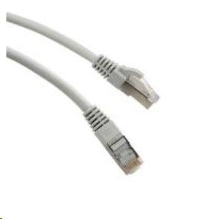 OEM Patchkábel FTP LSOH 10m Cat6A, šedý, Cu