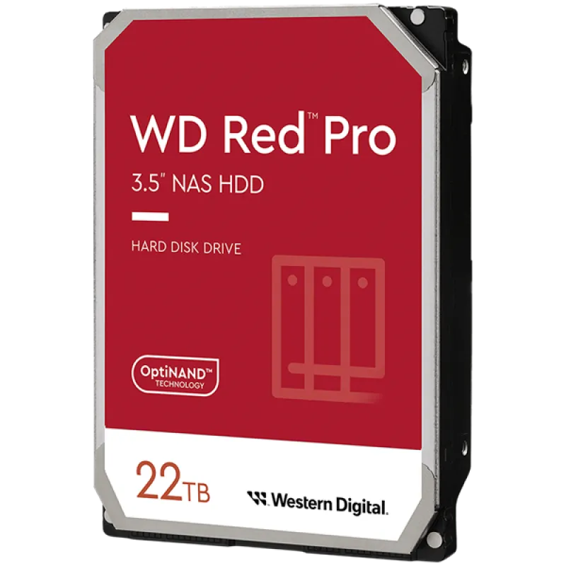WD Red Pro 3,5" HDD 22TB NAS 7200RPM 512MB SATA III 6Gb/s