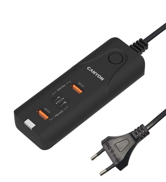 Canyon H-10, univerzálna nabíjačka do steny, 2xUSB-A, 2xUSB-