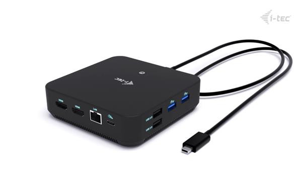 i-tec USB-C DP Dual HDMI Docking Station, Power Delivery 100