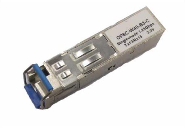 SFP WDM transceiver 1,25Gbps, 1000BASE-BX10, SM, 3km, TX1550