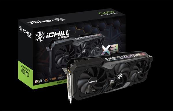 INNO3D GeForce RTX 4070 Ichill X3 12GB/192bit, GDDR6X, HDMI,