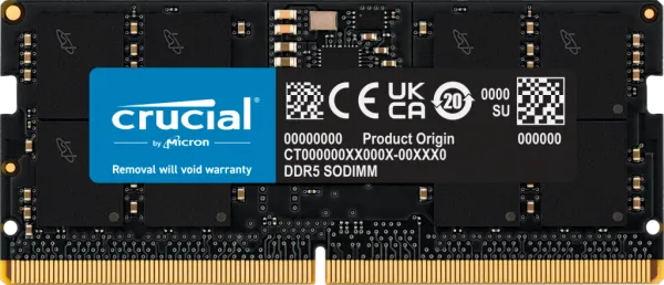 Crucial 16GB DDR5 5600MHz SODIMM CL46 (16Gbit) 262pin