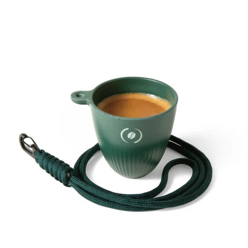 Outin Espresso šálka Rebrew, farba zelená