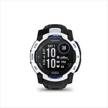 Garmin Instinct 3 - 50mm, Solar, Whitestone, Black silicone