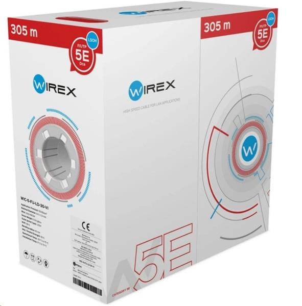 WIREX Instalační kabel CAT5E F/UTP LSOH / DCA 305m box fialo