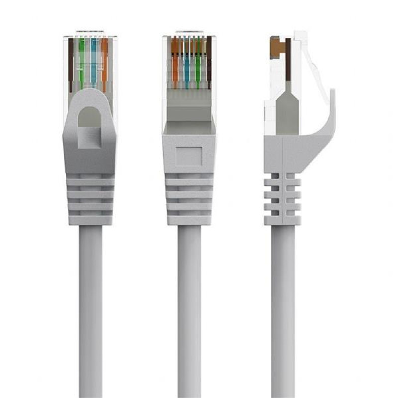 Gembird patch kábel Cat6 UTP, meď, 3 m, šedý
