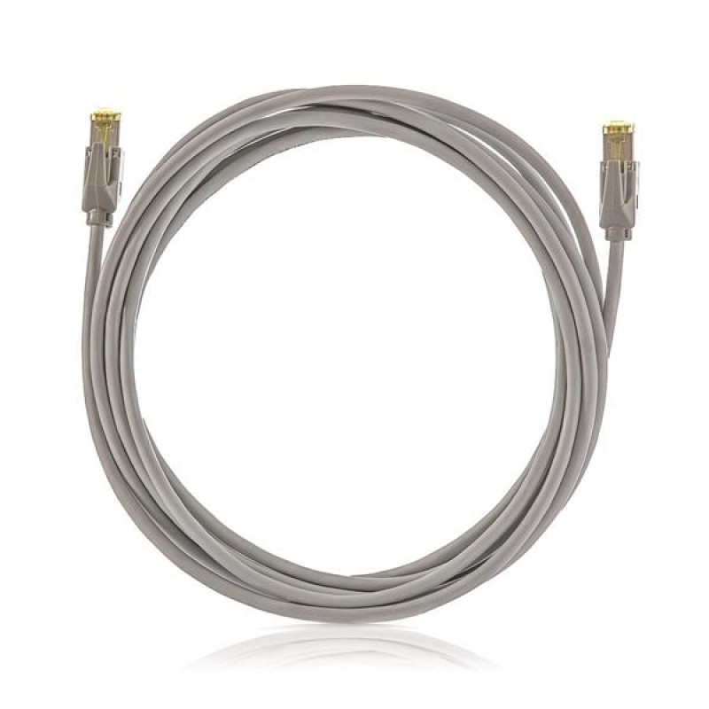 KELine Patch kábel Cat6A, STP, LSOH, 12m, sivý