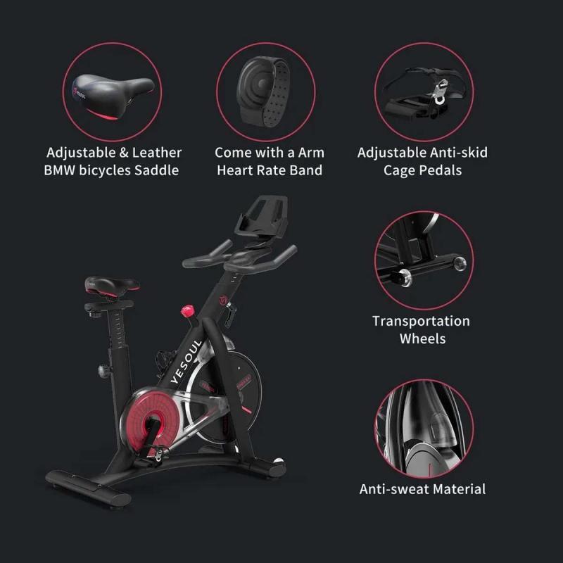 Xiaomi Yesoul S3 Quiet Smart Indoor Portable Exercise Spinning Bike Black EU
