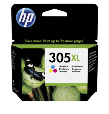 Trojfarebná originálna atramentová kazeta HP 305XL s vysokou