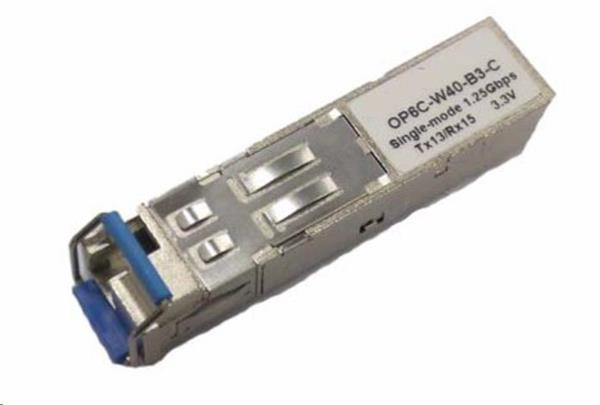 ´SFP WDM transceiver 1,25Gbps, 1000BASE-BX10, SM, 10km, TX15