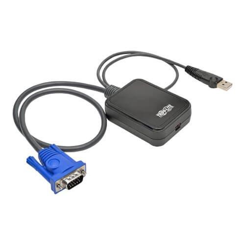 Eaton/Tripplite Adaptér KVM, USB Mini-B/VGA, USB, prenos súb