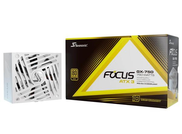 SEASONIC FOCUS GX WHITE 750W ATX3.1 80Plus GOLD modular