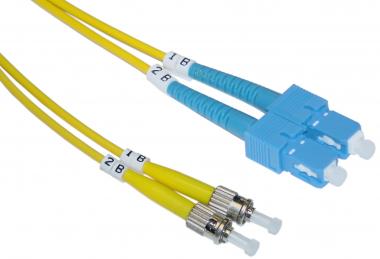 CNS opt. duplex patch kábel 9/125, SC/ST, 1m