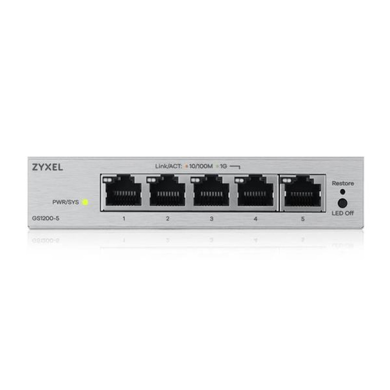Zyxel GS1200-5 v3, 5 Port Gigabit webmanaged Desktop Switch