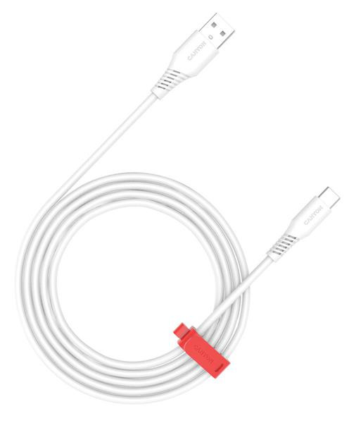 Canyon OnWire 18TP, 2 m kábel, USB-A / USB-C, 18 W, 480 mbps