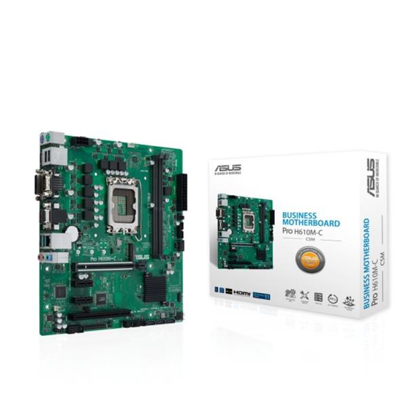 ASUS Pro H610M-C-CSM soc 1700 H610 DDR5 mATX M.2 DVI HDMI D-
