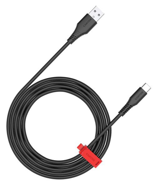 Canyon OnWire 18TP, 2 m kábel, USB-A / USB-C, 18 W, 480 mbps