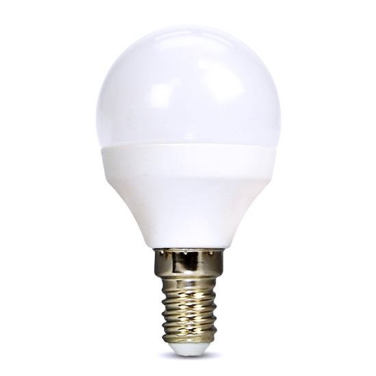 Solight LED žiarovka, miniglobe, 4W, E14, 3000K, 340lm, biel