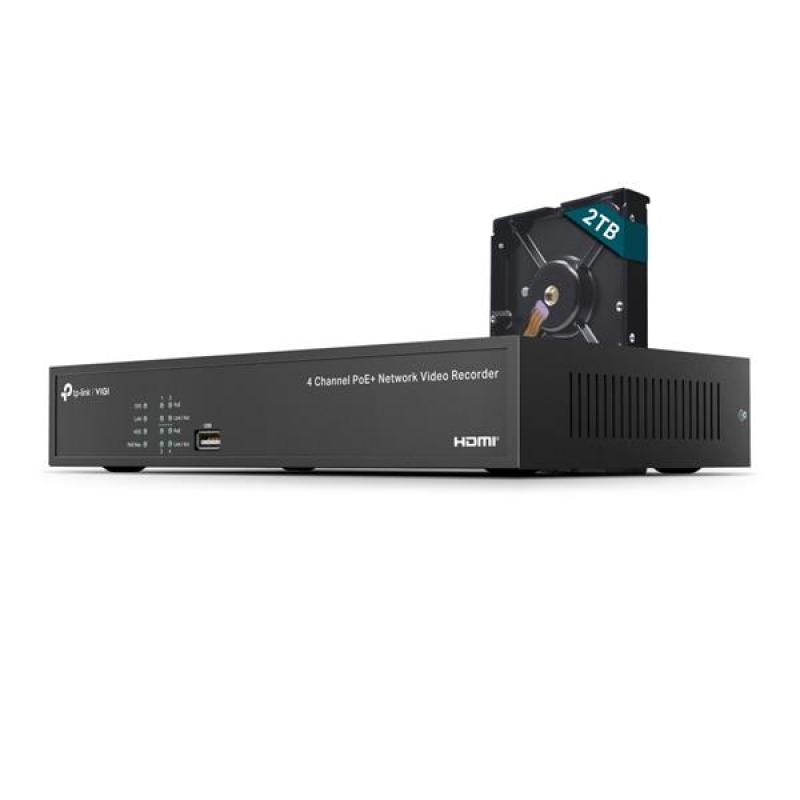 TP-LINK "4 Channel PoE Network Video Recorder- Built in 2TB