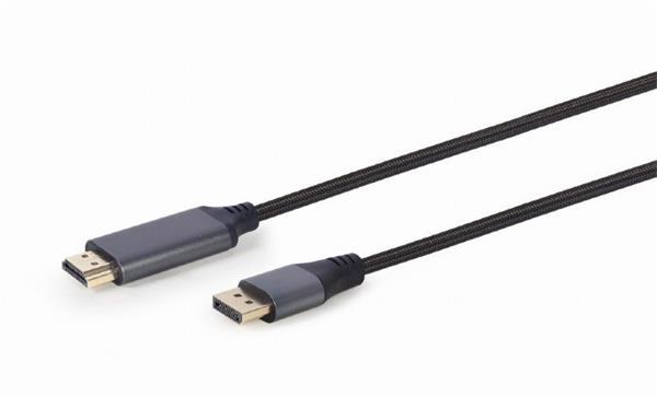Gembird kábel DisplayPort (M) na HDMI (AM), 4K, Premium Seri