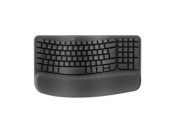 Logitech® Wave Keys Wireless Ergo klávesnica - GRAPHITE, SK/