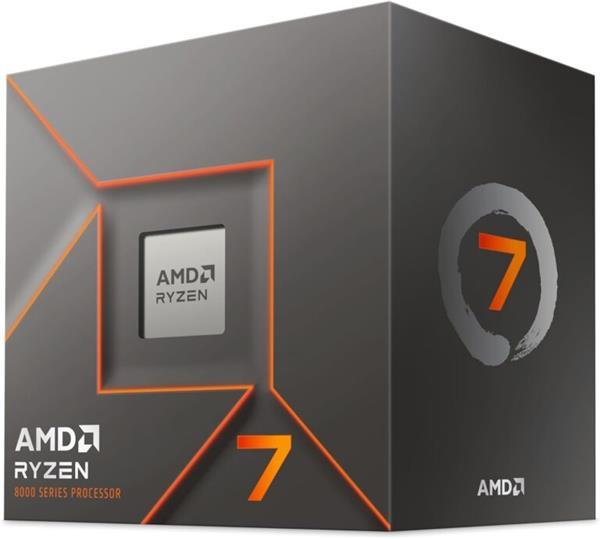 AMD, Ryzen 7 8700F, Processor BOX, soc. AM5, 65W, s Wraith S