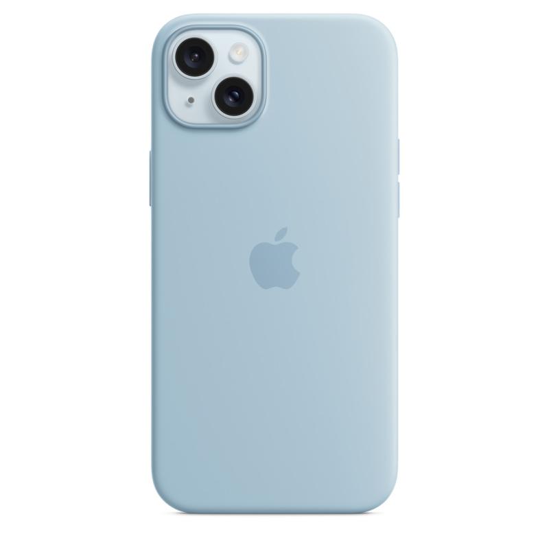 Apple iPhone 15 Plus Silicone Case with MagSafe - Light Blue