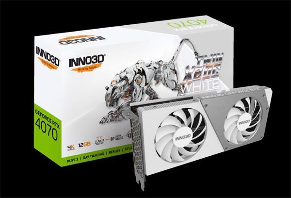 INNO3D GeForce RTX 4070 Twin X2 OC White 12GB/192bit, GDDR6X