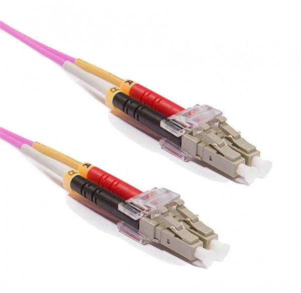 KELine Optický duplex kabel, MM 50/125, OM4, LC/LC, LSOH, 1