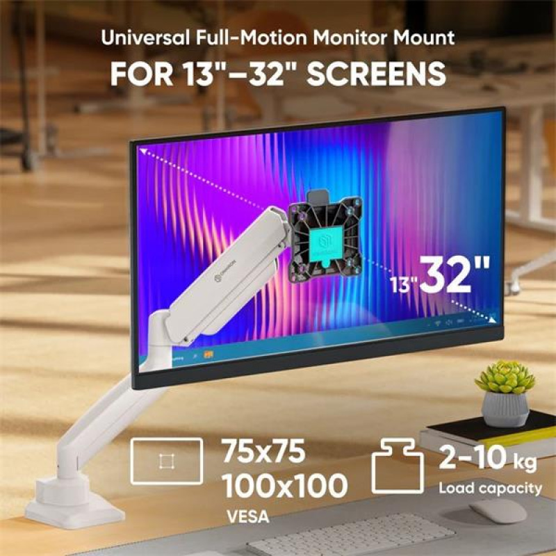 ONKRON Plynový stolný držiak na monitor pre 13 až 32" LED T