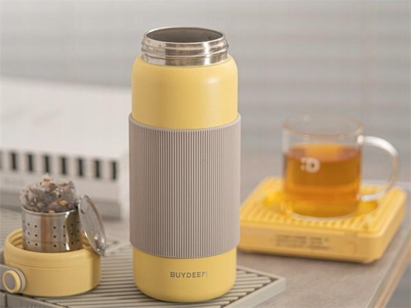 BUYDEEM Termoska so sitkom na čaj 400 ml, model CD1011, farb