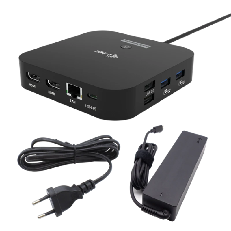 i-tec USB-C Dual HDMI Docking Station with Power Delivery 10