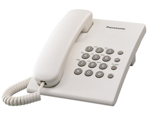 Panasonic KX-TS500FXW jednolinkovy telefon - biely