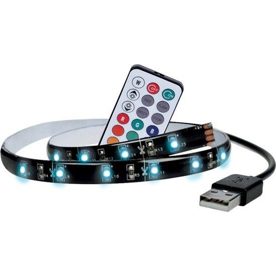 Solight LED RGB pásik pre TV, 2 x 50cm, USB, vypínač, diaľko