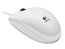 Logitech® USB Mouse B100 Optical, biela