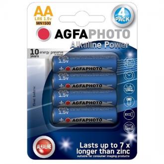 AgfaPhoto Power alkalická batéria LR06/AA, blister 4ks