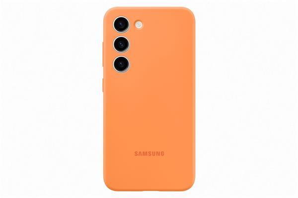 Samsung Silikónový zadný kryt pre Samsung Galaxy S23, oranžo