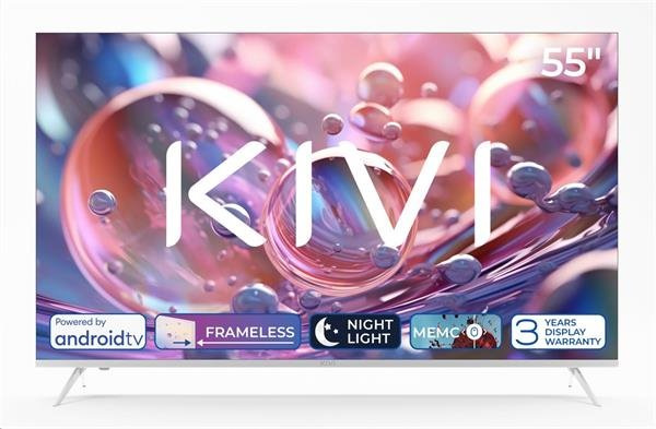 KIVI TV 55U760QW, 55" (139cm), HD LED TV, AndroidTV 11, Whit