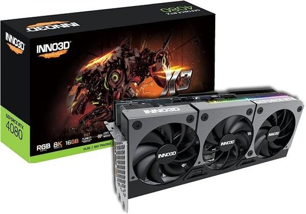 INNO3D GeForce RTX 4080 Twin X2 16GB/320bit, GDDR6X, HDMI, 3