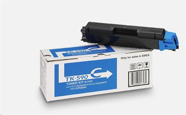 KYOCERA TK-590C Toner cyan na 5 000 A4 (pri 5% pokrytí), pre