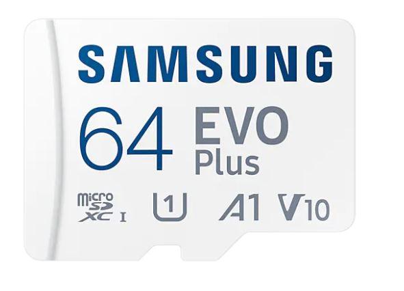 64 GB . microSDXC karta Samsung EVO Plus + adapter ( trieda
