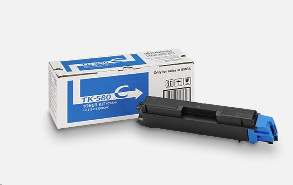 KYOCERA TK-580C Toner cyan na 2 800 A4 (pri 5% pokrytí), pre