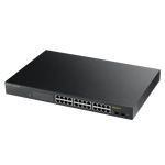 ZyXEL GS1900-24HP, 24p (24Gigabit RJ45 + 2 SFP,), POE IPv6,