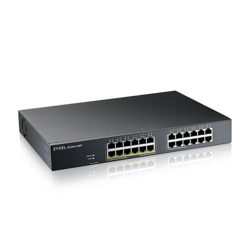 ZyXEL GS1915-24EP, 24-port GbE, 12 port PoE, 130 Watt 802.3a
