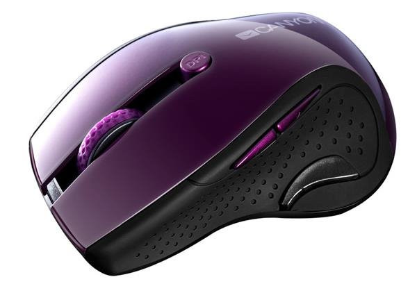 Canyon MW-01, Wireless optická myš USB, 6 tlač., 1000/1200/1