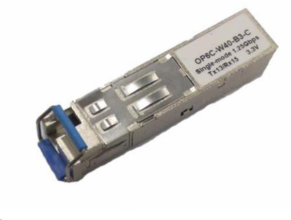 SFP WDM transceiver 1,25Gbps, 1000BASE-BX10, SM, 10km, TX131