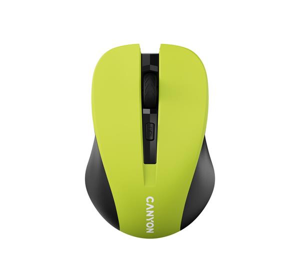 Canyon MW-1, Wireless optická myš USB, 800/1000/1200 dpi, žl